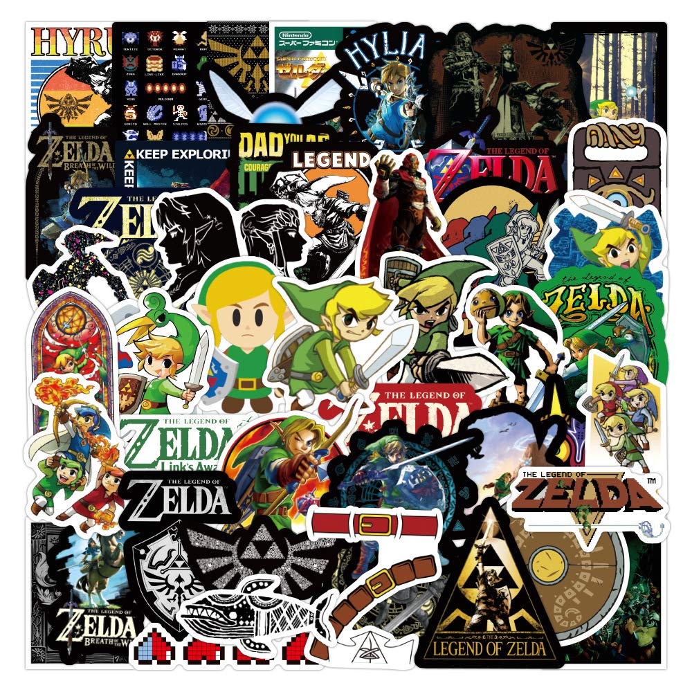 50 Stück The Legend of Zelda Stickers Aufkleber Auto Laptop Telefon Gitarre Skateboard Motorrad Fahrrad Game Stickers Set Vinyl Wasserdicht Aesthetic Aufkleber für Jugendliche Kinder Erwachsene 50 Stück The Legend of Zelda Stickers Aufkleber Auto Laptop Telefon Gitarre Skateboard Motorrad Fahrrad Game Stickers Set Vinyl Wasserdicht Aesthetic Aufkleber für Jugendliche Kinder Erwachsene von Bric Dodo