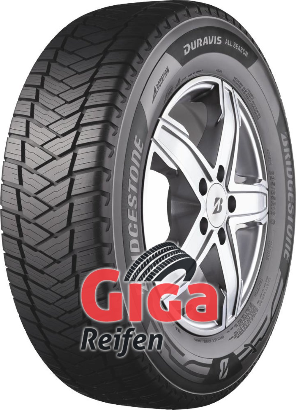 Bridgestone Duravis All-Season ( 225/55 R17C 109/107H 8PR EVc ) von Bridgestone