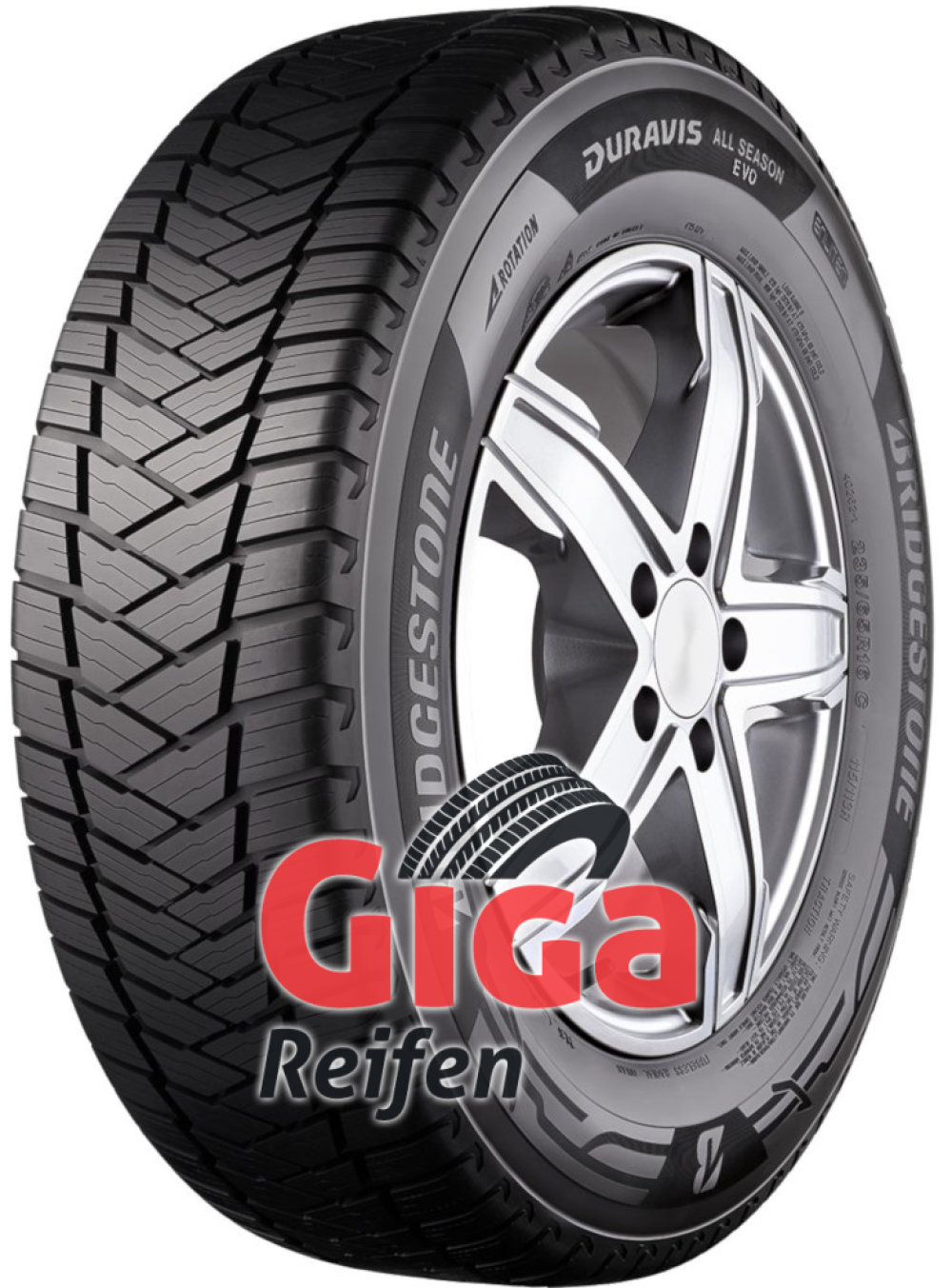 Bridgestone Duravis All-Season Evo ( 215/65 R15C 104/102T 6PR Enliten / EV ) von Bridgestone