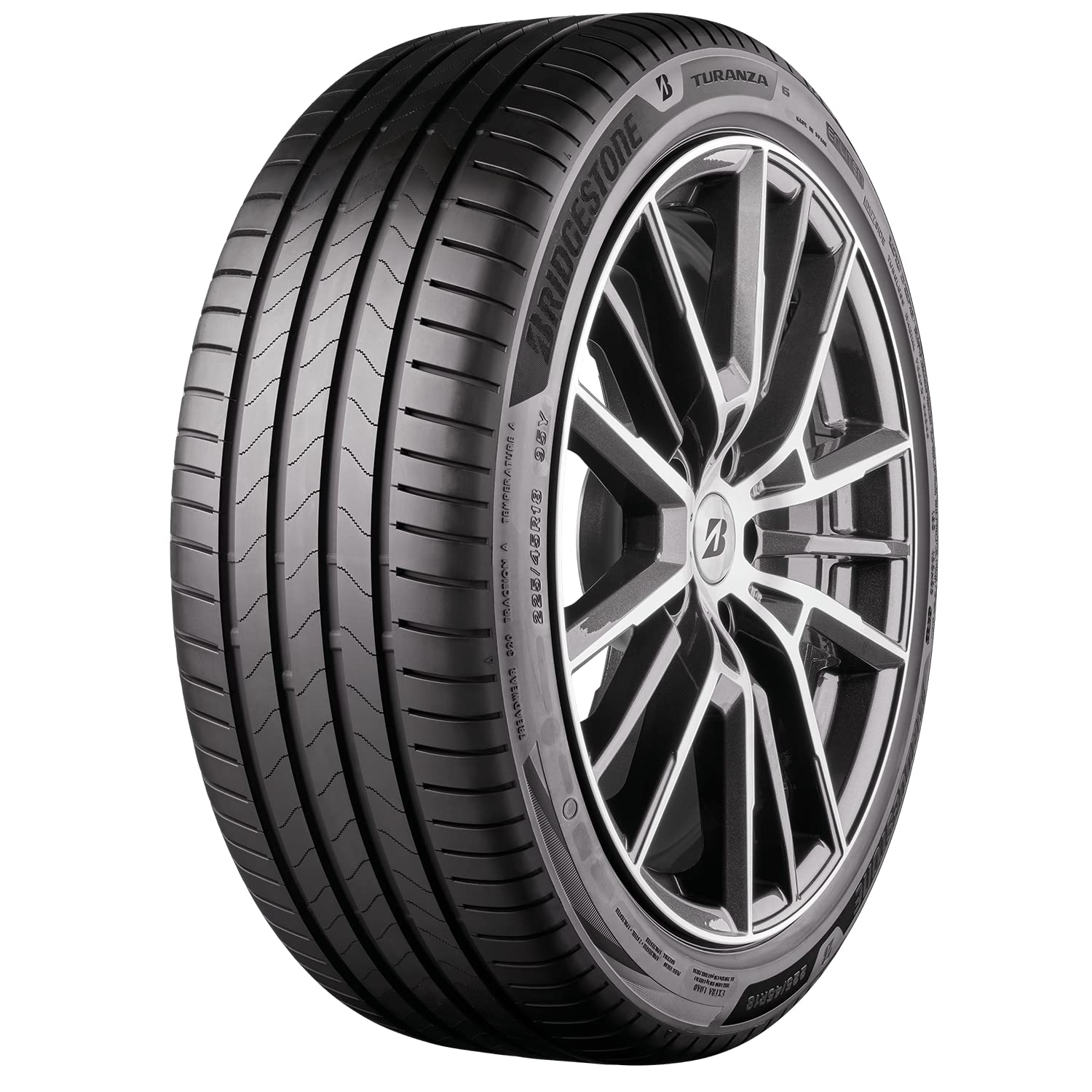 Bridgestone TURANZA 6 ENLITEN - 245/40 R19 98Y XL - B/A/69 - Sommerreifen (PKW & SUV) von Bridgestone