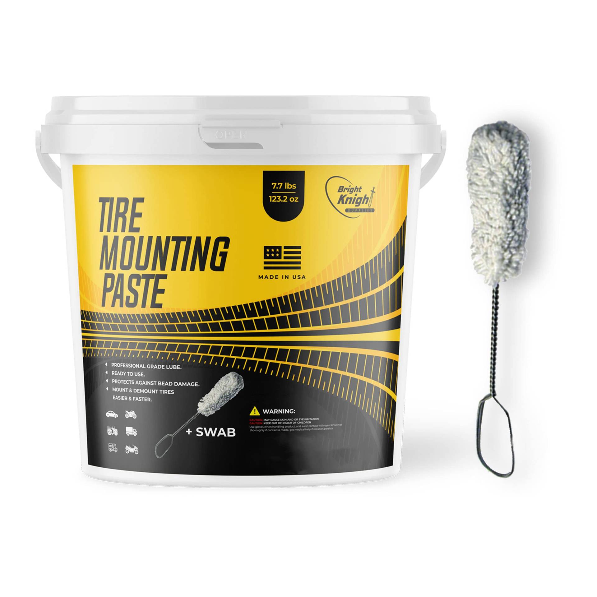 Reifenmontagepaste, biologisch abbaubares Universal-Schmiermittel mit Applikator für Motorrad, Fahrrad, LKW, ATV, direkte Anwendung, für Aluminium- und Low-Profile-Leichtmetallfelgen Reifenmontagepaste, biologisch abbaubares Universal-Schmiermittel mit Applikator für Motorrad, Fahrrad, LKW, ATV, direkte Anwendung, für Aluminium- und Low-Profile-Leichtmetallfelgen von Bright Knight Supplies