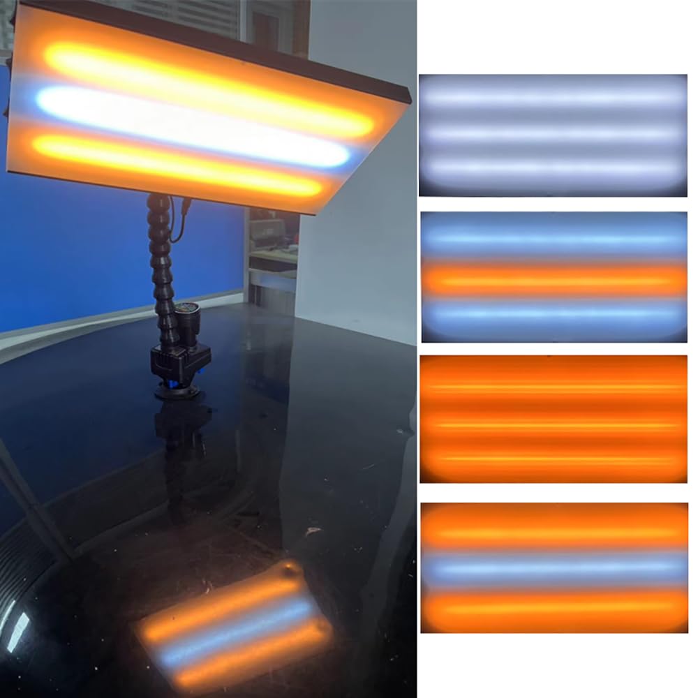 BrightFootBook Tragbare Reparaturlampe für die Autodellenreparatur, 3000Mah PDR Lampe Werkzeuge für Hagelkörner, weiche Dellen - Effiziente Entfernung von Dellen von BrightFootBook