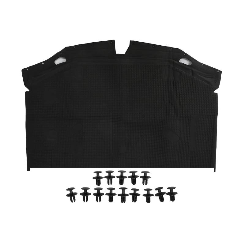 Brilluxa 1296802025 Isolierpolster für die vordere Motorhaube – Baumwoll-Hitzeschutzfolie für Benz R129 300SL 500SL 600SL SL0 SL500 SL600 1990–2002 – schalldämmende Hitzeschild-Mattendichtung von Brilluxa