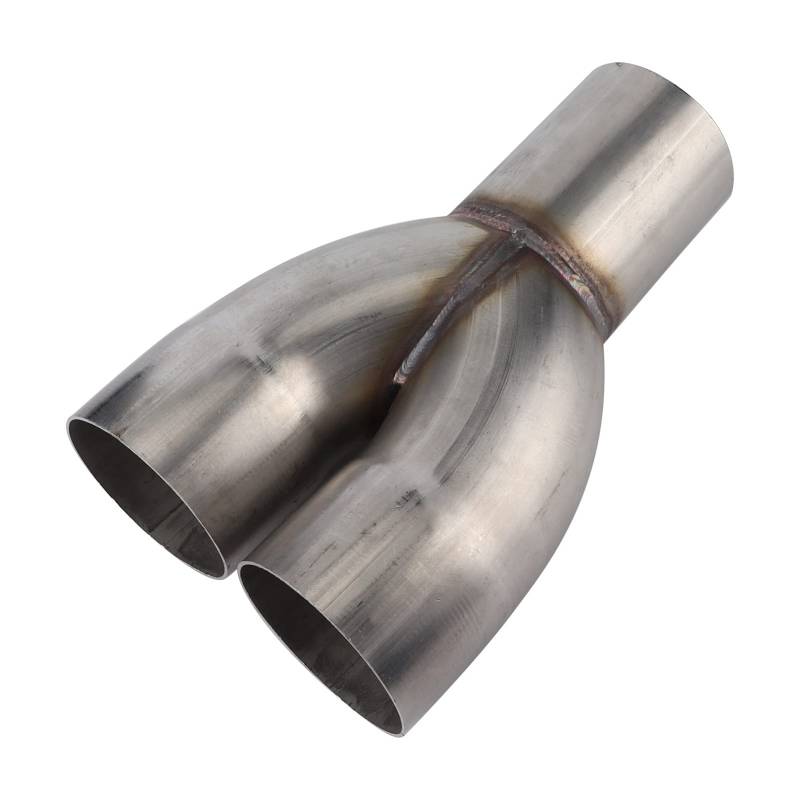 Brilluxa Abgas-Zusammenführungssammler, Doppeladapter von 3 Zoll Innendurchmesser auf 3 Zoll Außendurchmesser, Y-Rohrverbinder aus Edelstahl, 2-1-Auspuffrohradapter, von Brilluxa
