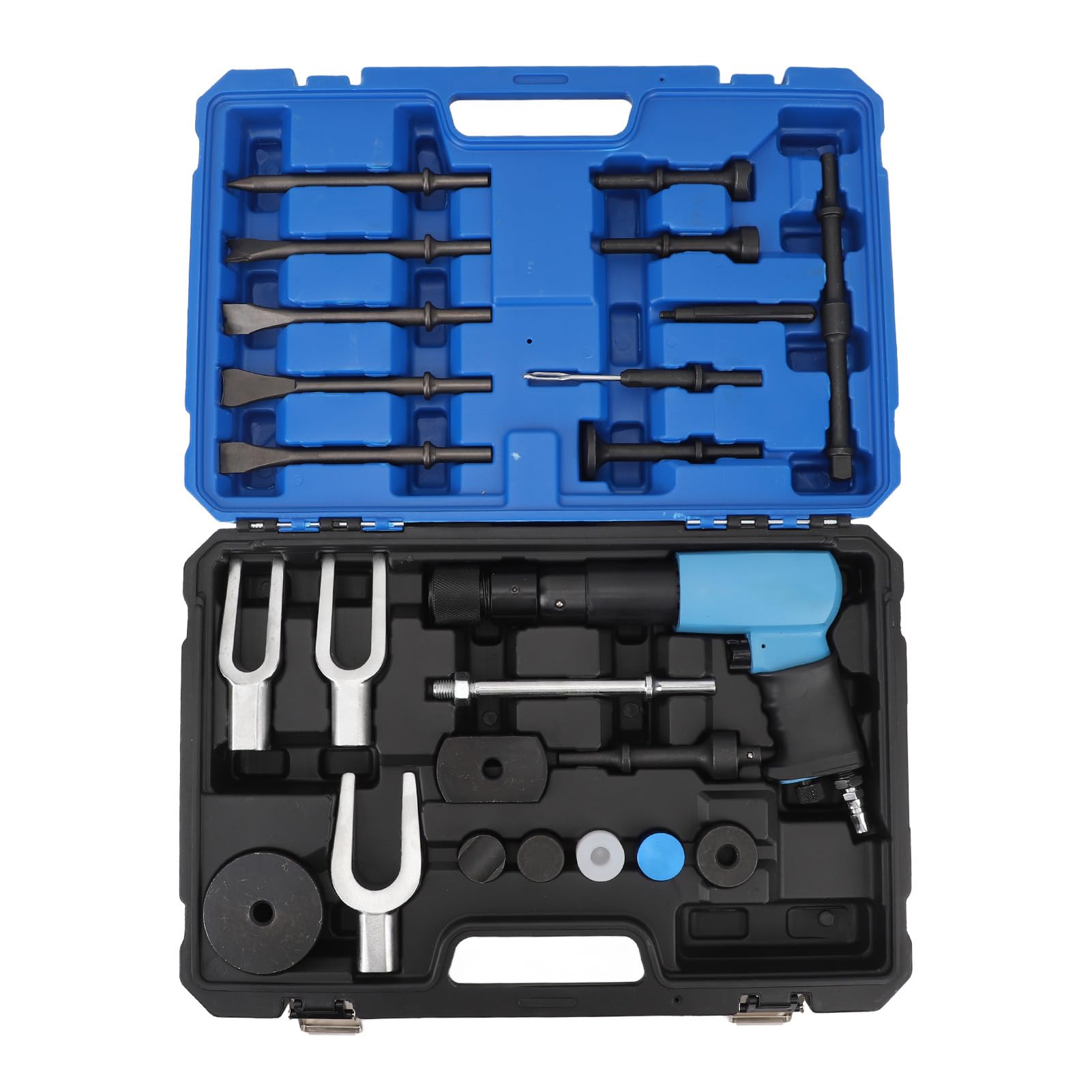 Brilluxa Air Hammer -Kit, pneumatischer Meißelsatz, 24 Stcs Long Split Forks Remover, Auto -Reparatur -Impact -Werkzeug, Flachmeißelentfernungskit Brilluxa Air Hammer -Kit, pneumatischer Meißelsatz, 24 Stcs Long Split Forks Remover, Auto -Reparatur -Impact -Werkzeug, Flachmeißelentfernungskit von Brilluxa