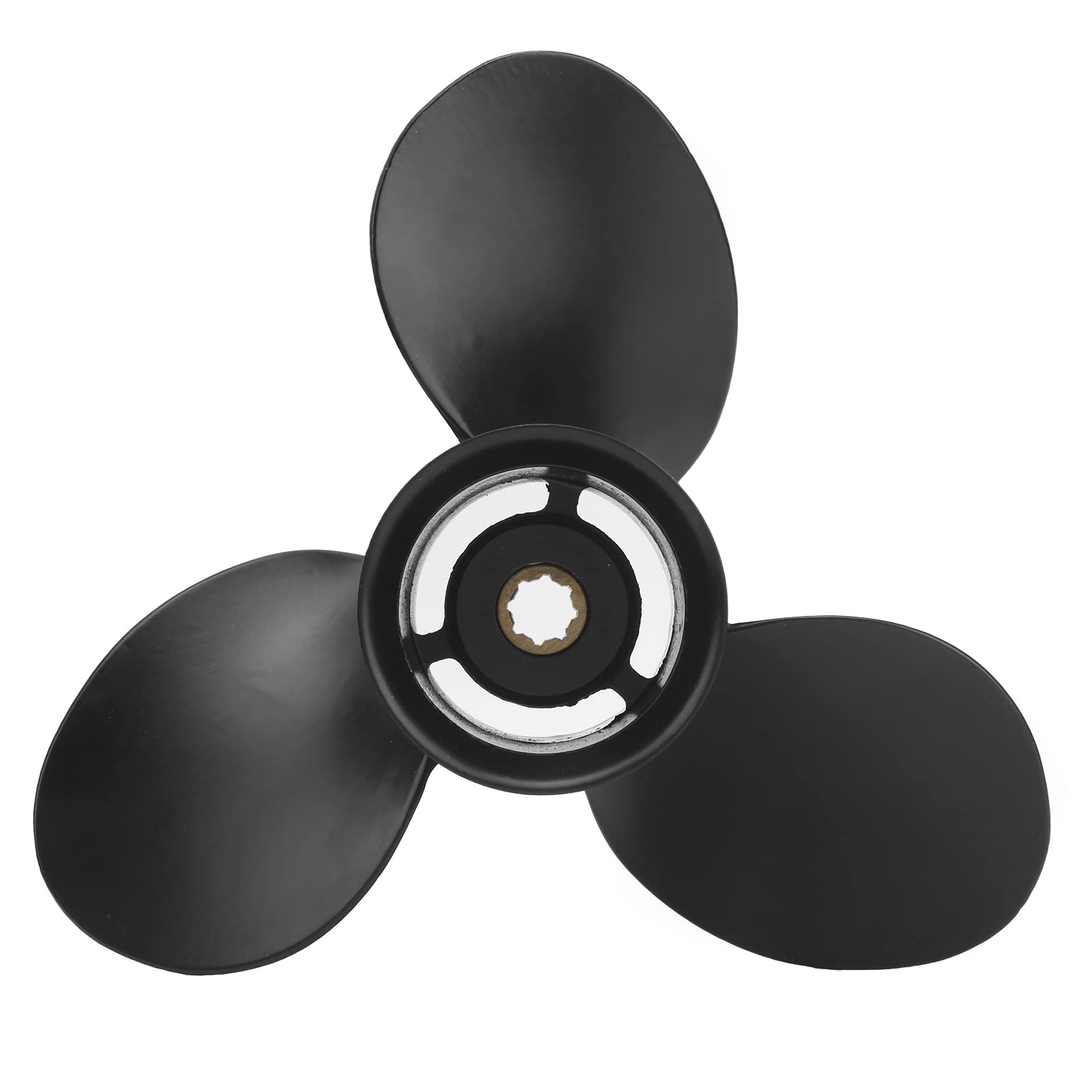 Brilluxa Außenborderpropeller, 9x10-1 2in Marinepropeller, 3 Blattbootmotorpropie, Aluminiumpropeller mit hohem Schub-Propeller 8 Zahn, 48-828156a12 Außenbordmotor Requisite Brilluxa Außenborderpropeller, 9x10-1 2in Marinepropeller, 3 Blattbootmotorpropie, Aluminiumpropeller mit hohem Schub-Propeller 8 Zahn, 48-828156a12 Außenbordmotor Requisite von Brilluxa