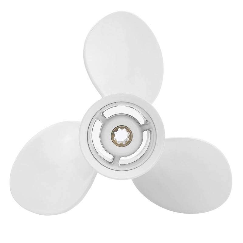 Brilluxa Außenborderpropeller, kompatibel mit 9,9 PS 15 PS, 9-1 4x10 -Zoll -Bootsmotorpropie, 3 Blade Marine Propeller, 8 Zahn 63V -45952–00 Ersatzpropie von Brilluxa