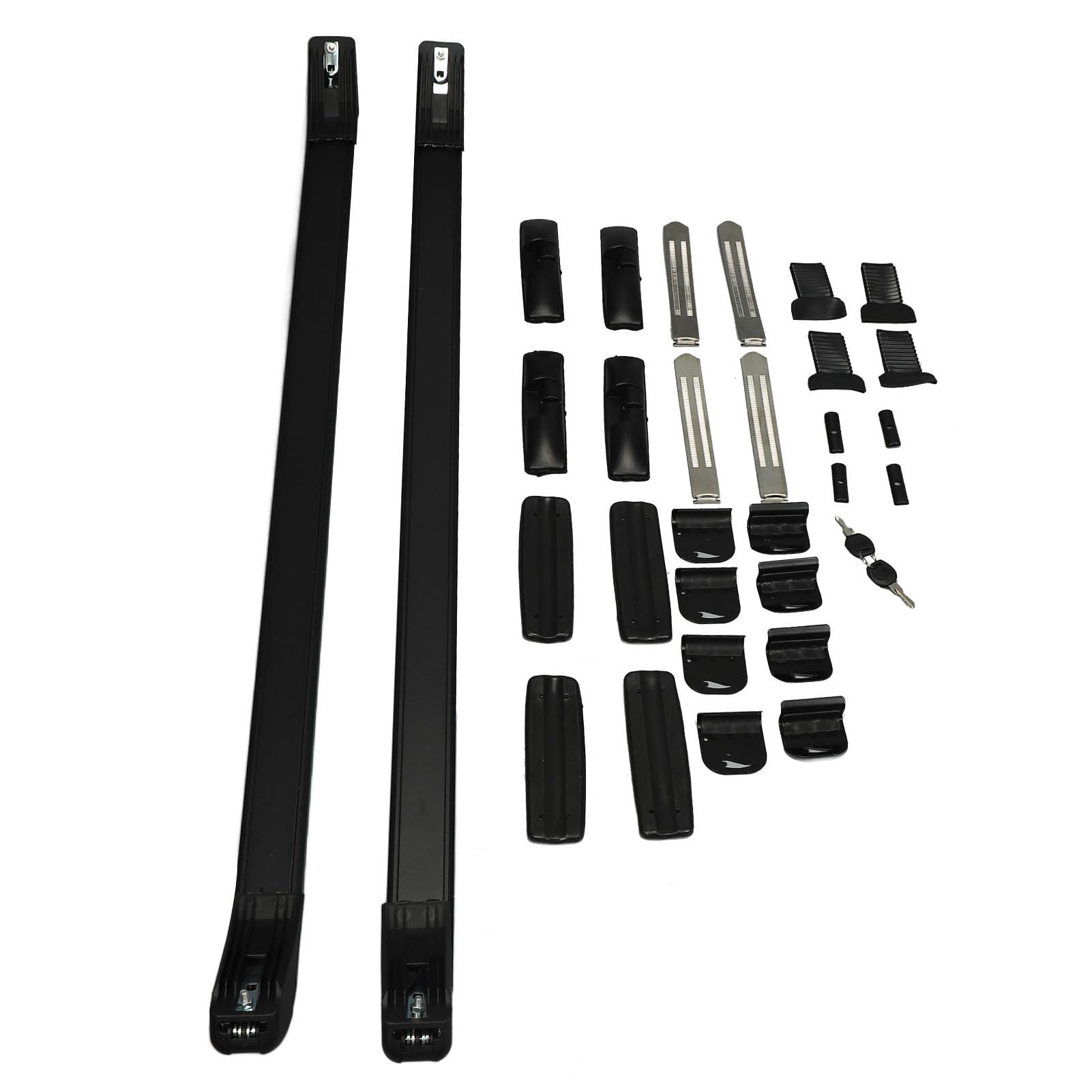 Brilluxa Autodachträger, Gepäckträger aus Aluminiumlegierung und Edelstahl, Dachgepäckträger mit Schutzpolstern für lange Reisen Brilluxa Autodachträger, Gepäckträger aus Aluminiumlegierung und Edelstahl, Dachgepäckträger mit Schutzpolstern für lange Reisen von Brilluxa