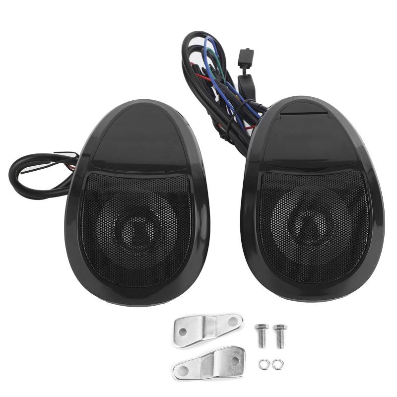 Brilluxa Bluetooth -Lautsprecher, Motorrad -Audioverstärker MP3 -Player 12V Universal für ATV UTV, Lenker -Soundsystem, Musik -Wiedergabeeinheit von Brilluxa