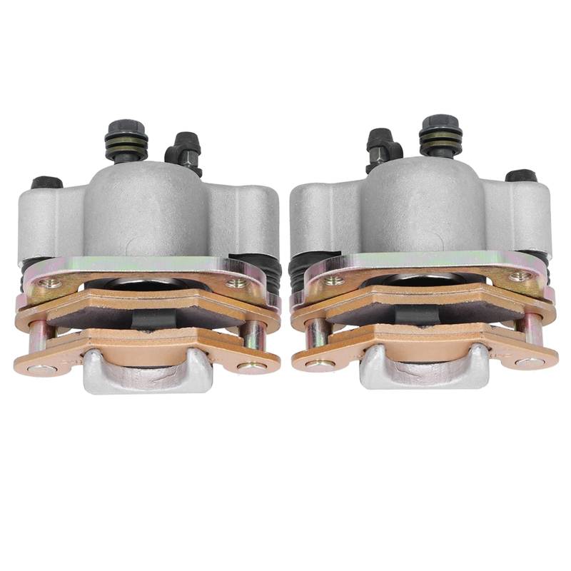 Brilluxa Bremssattel vorne, links rechts Bremssattelbaugruppe, kompatibel mit Can Am Renegade 500 800R 1000, Bremsenreparaturteilesatz, ATV-Vorderbremskomponenten von Brilluxa