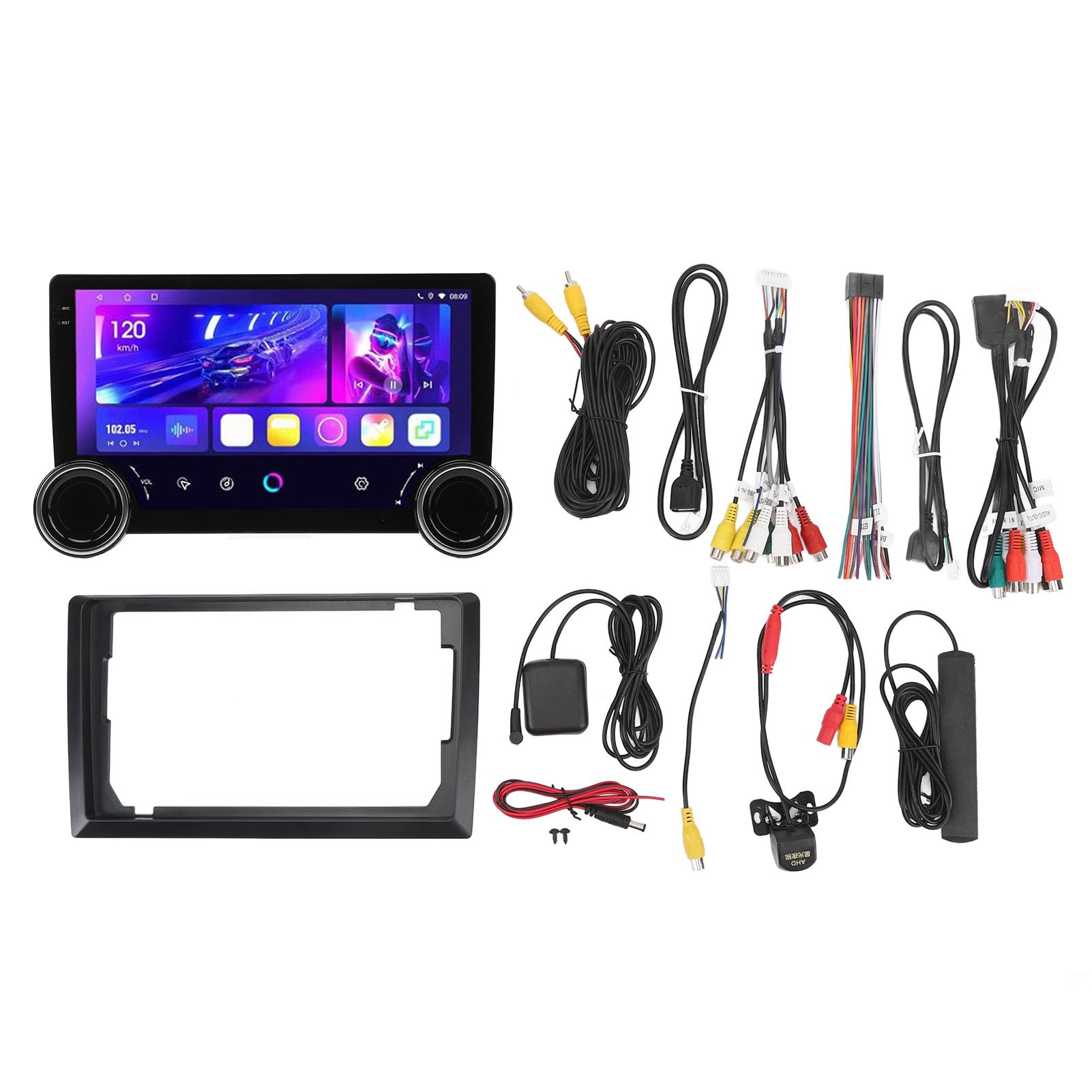 Brilluxa Car Stereo, 10,1 Zoll 2 Din Headunit kompatibel mit CarPlay Android Auto, GPS -Navigationsauto -Stereo, 4G Touchscreen Bluetooth WiFi (6G+128G) von Brilluxa