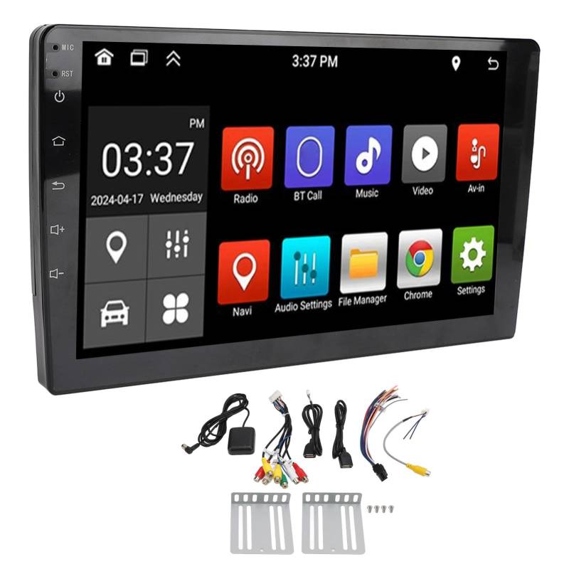 Brilluxa Car Stereo, Double DIN Radio IPS Touch 15,9 Zoll, Android Head Unit Bluetooth Receiver, Car Multimedia Player mit DSP WiFi (4 Cores 4+64GB) von Brilluxa