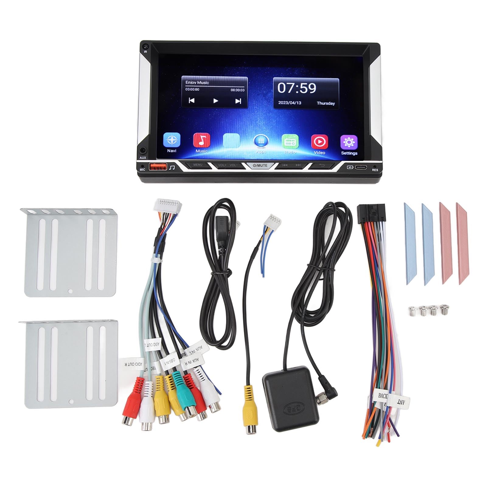 Brilluxa Car Stereo, Multimedia -Empfängereinheit, kompatibel mit, 2 DIN -Auto -Stereo für Android 12 7in Wireless Carplay GPS -Navigationssystem (1+32G) von Brilluxa