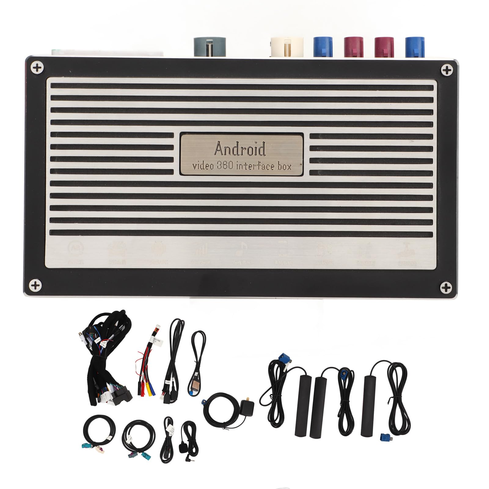 Brilluxa CarPlay Decoder, drahtloser KI -Box kompatibel mit A3 Q3 Android 12 8 Core 360 ​​-Kamera -Integration (8+128g) von Brilluxa