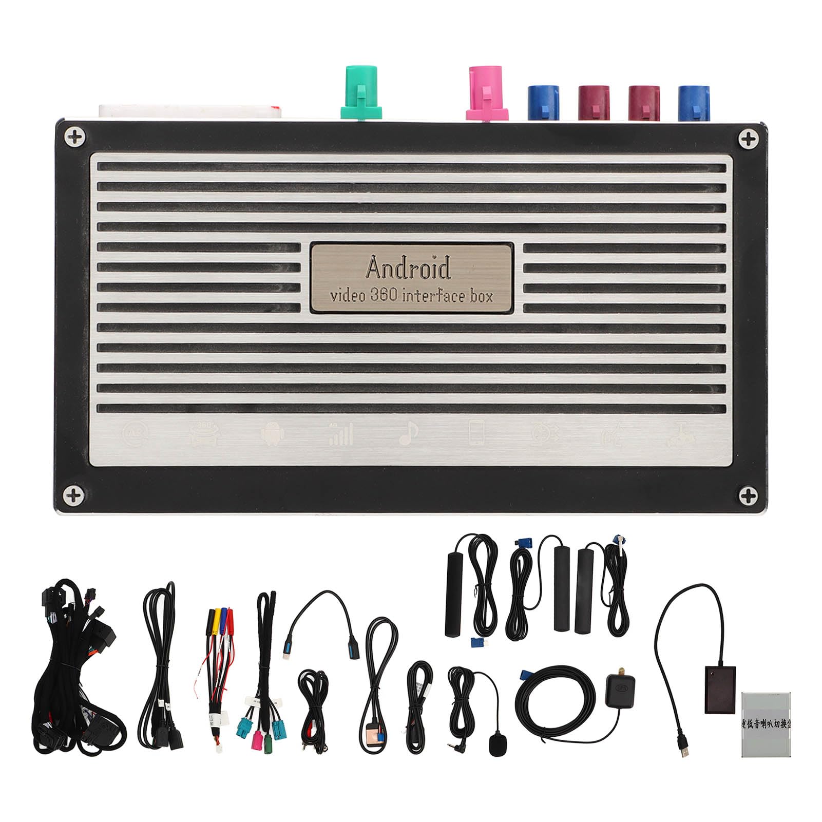 Brilluxa CarPlay -Modul, drahtlose Decoderbox, kompatibel mit C -Klasse W205 NTG5.5, Android 8 Core Auto Modul Receiver Retrofit Panoramic 360 Ersatz (8+128G) von Brilluxa