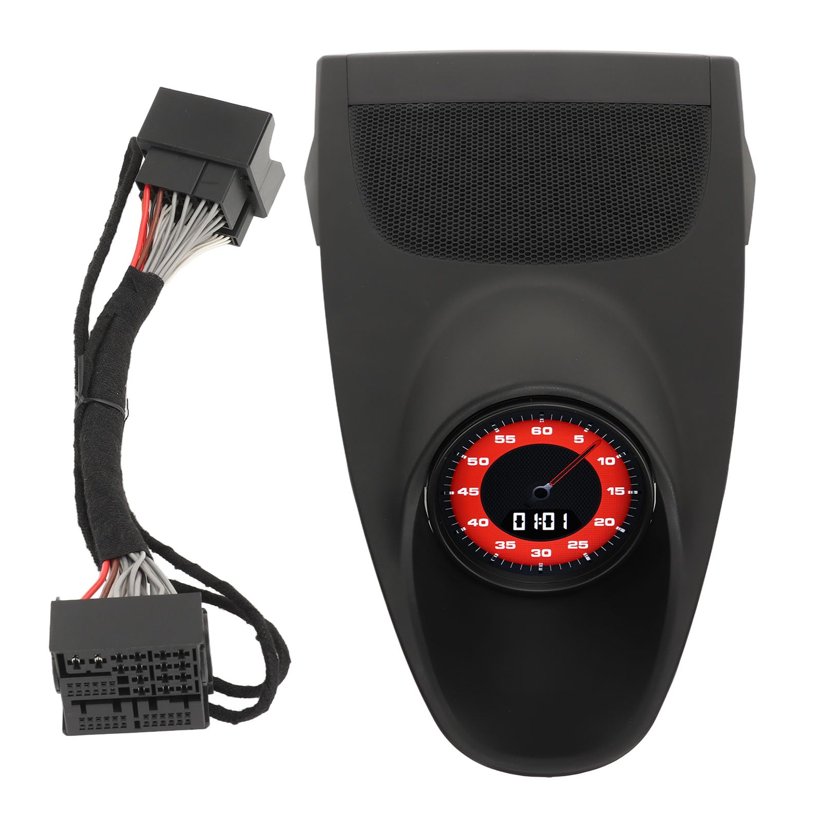Brilluxa Center Dashboard -Lünette, Instrumententafelkonsole kompatibel mit 718 2016 bis 2023, 982 858 189 E Clock Dashboard -Rahmen (Black) von Brilluxa