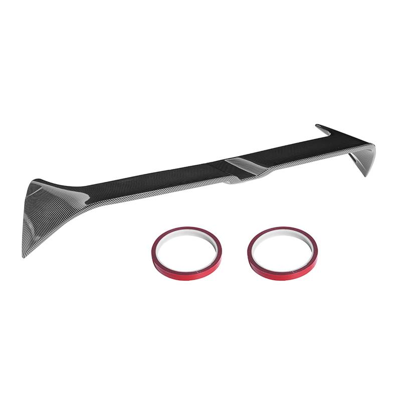 Brilluxa Dachflügel Visier, Heckspoiler -Erweiterung, kompatibel mit MK7 MK7.5 R 2013–2020 Kohlefaser -Look -Dachspoiler -Befestigung von Brilluxa