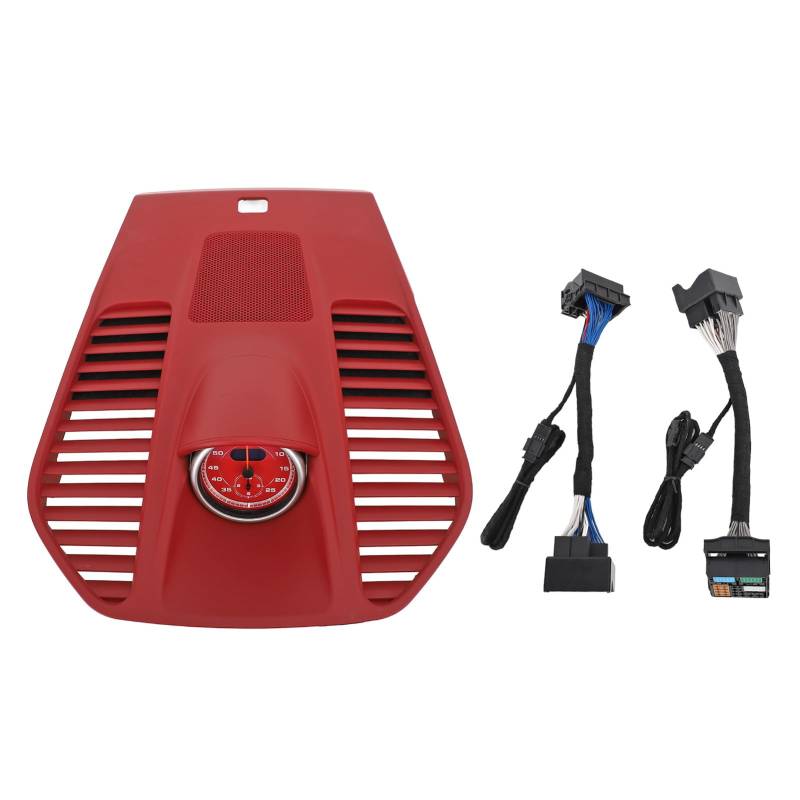 Brilluxa Dash Cover, Stopwatch -Uhr -Trim kompatibel mit 911 2012 bis 2018, Austausch von Dashboard Stopwatch Cover Kit Kit kompatibel (Leuchtend rot) von Brilluxa