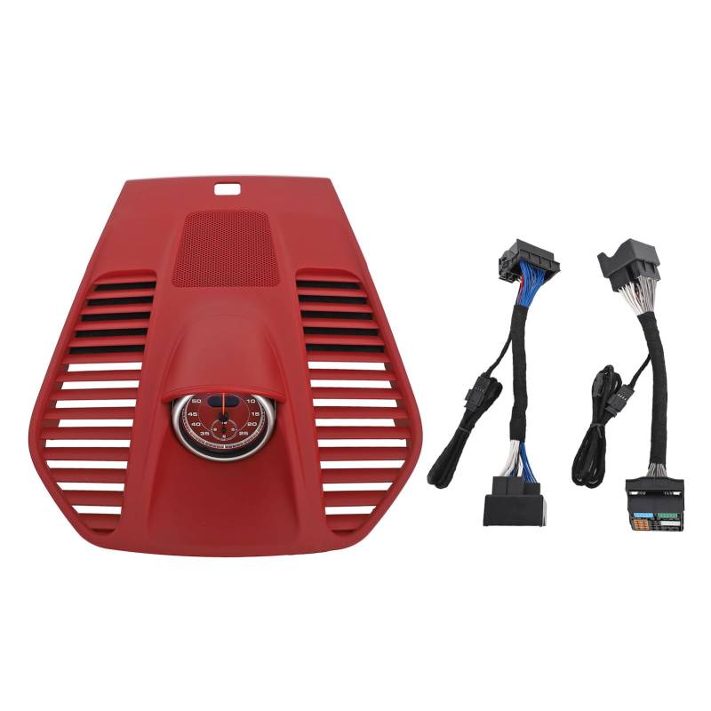 Brilluxa Dash Cover, Stopwatch -Uhr -Trim kompatibel mit 911 2012 bis 2018, Austausch von Dashboard Stopwatch Cover Kit Kit kompatibel (Rot) von Brilluxa