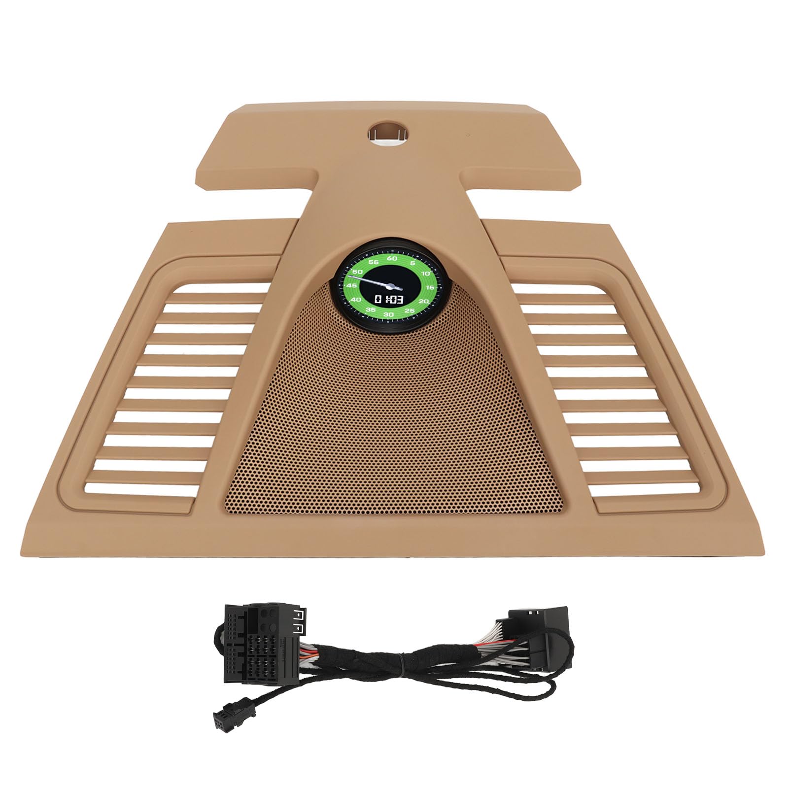 Brilluxa Dash Panel -Abdeckung, obere Mitte -Lünette kompatibel mit 2010 bis 2016, Stopwatch Dashboard Panel -Abdeckung Ersatz (Beige) von Brilluxa