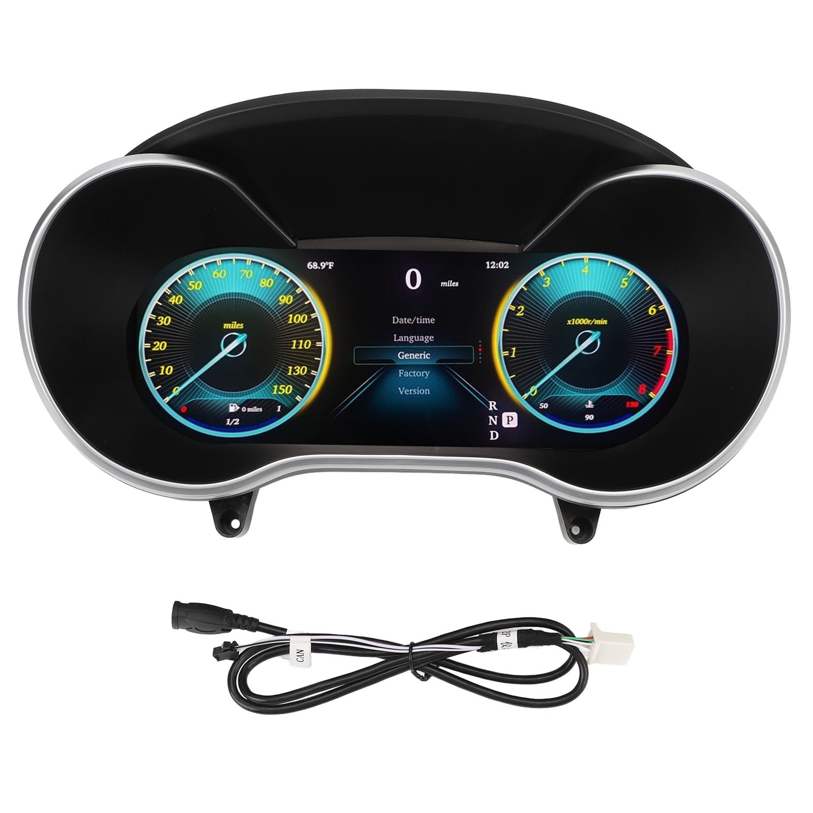 Brilluxa Digital Cluster, LCD-Armaturenbrett-Display, kompatibel mit C-Klasse W205 2014 bis 2021, 12,3 Zoll Carplay-Instrumententafel-Ersatz von Brilluxa