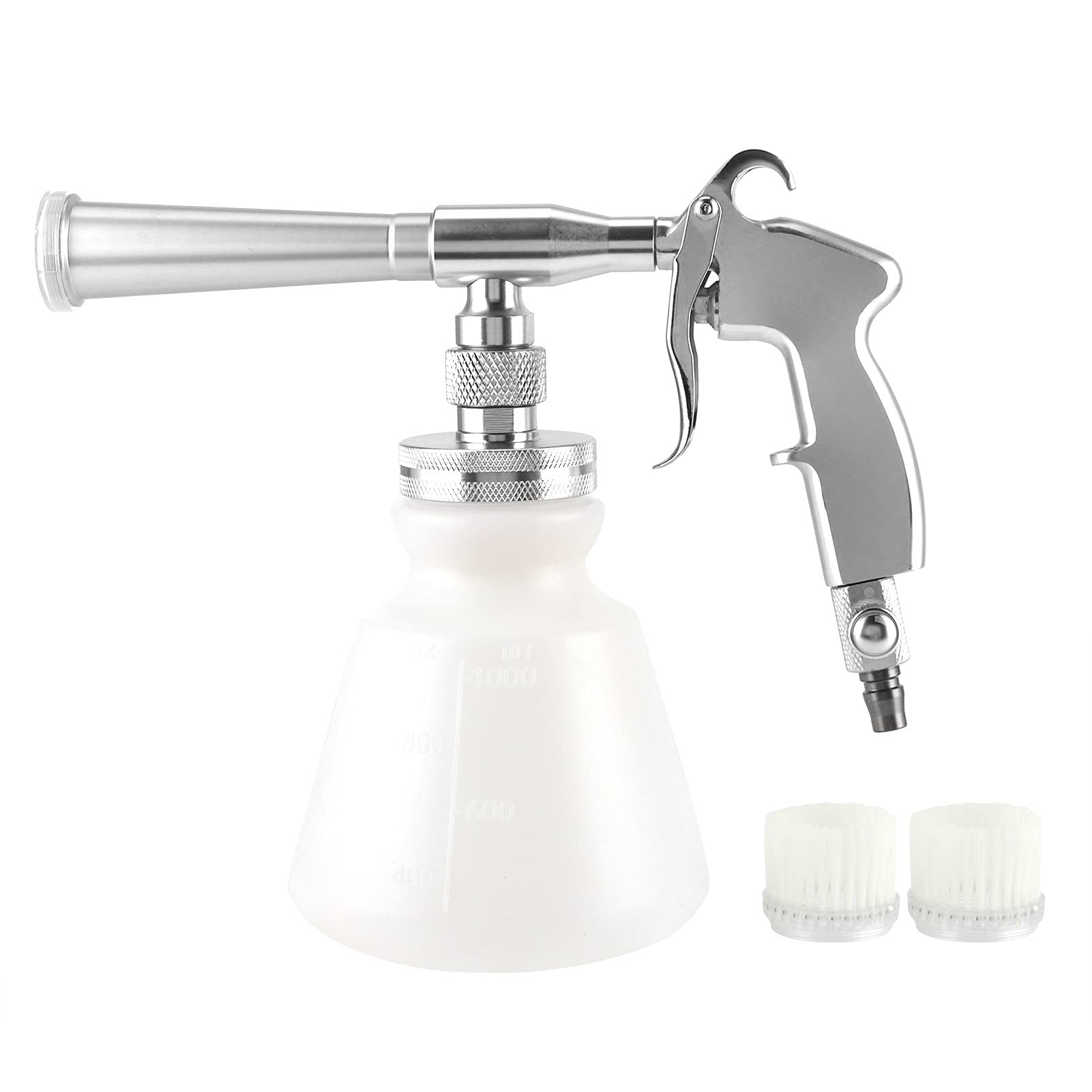 Brilluxa Druckwaschpistole, Hochdrucksprühgerät, 6,2 bis 9,5 kg Power Waschmaschinenpistole für Autokubstechnik, Automobilreinigungsspray -Werkzeug, Wasserstrahlreinigungswaffe (Silver) von Brilluxa