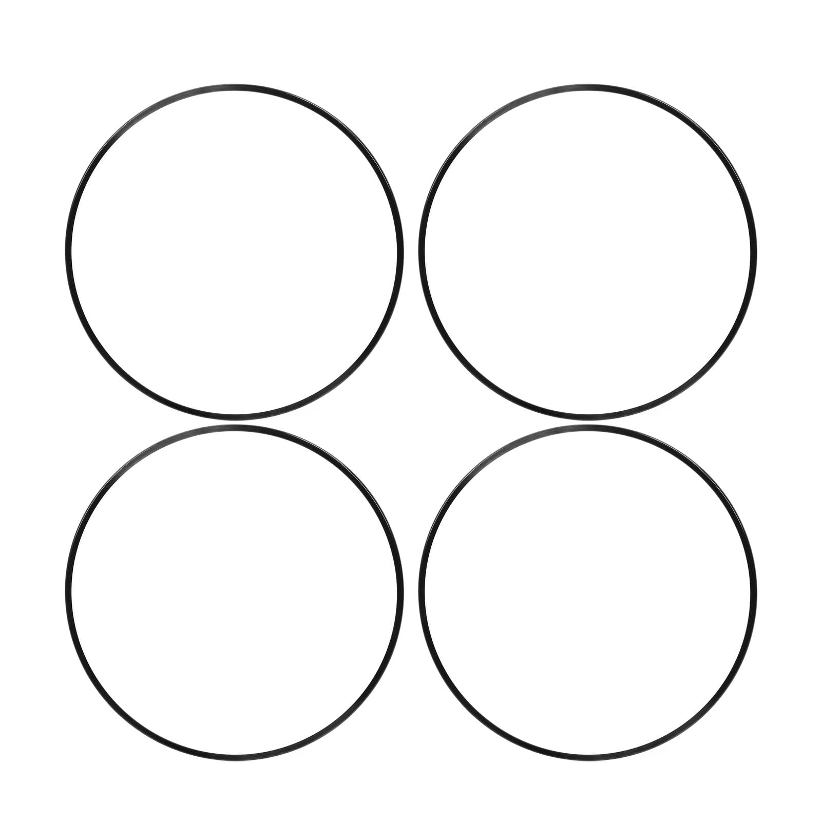 Brilluxa Felgenschutz-Set, 4-teilig, 19 Zoll Felgenschutz-Set, schwarzer selbstklebender Felgenring, universell passend für Autos, kratzfeste Zierleiste von Brilluxa