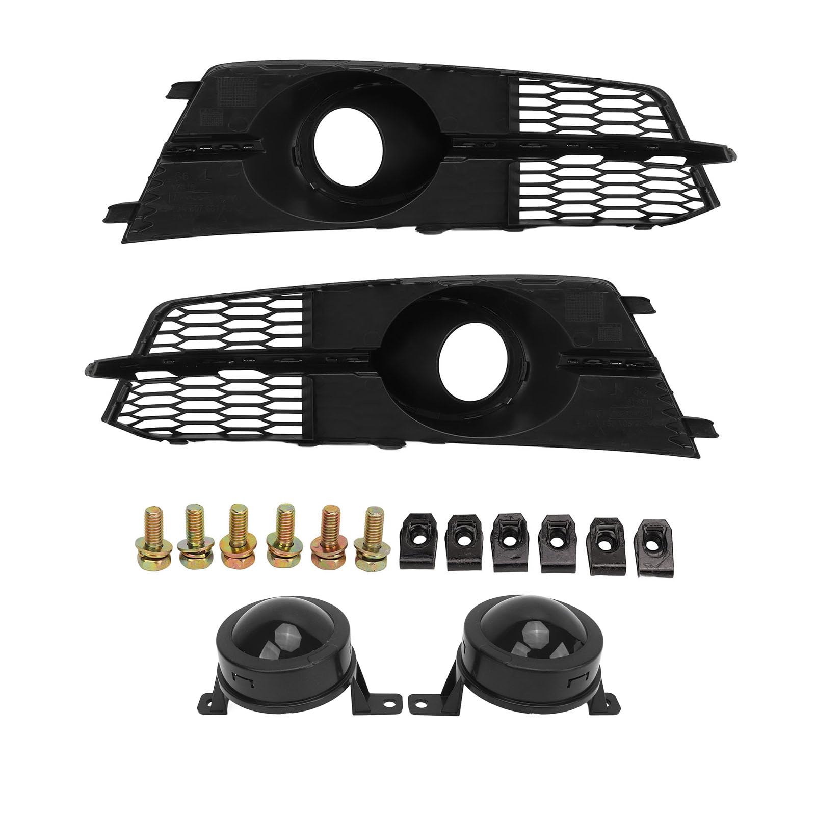 Brilluxa Fog Light Kühlergrill, Lampenrahmenabdeckung, kompatibel mit S6 C7 4G 2016 bis 2018, 1 Paar glänzender schwarzer Nebel Leichtkühlerleiter links rechts Brilluxa Fog Light Kühlergrill, Lampenrahmenabdeckung, kompatibel mit S6 C7 4G 2016 bis 2018, 1 Paar glänzender schwarzer Nebel Leichtkühlerleiter links rechts von Brilluxa