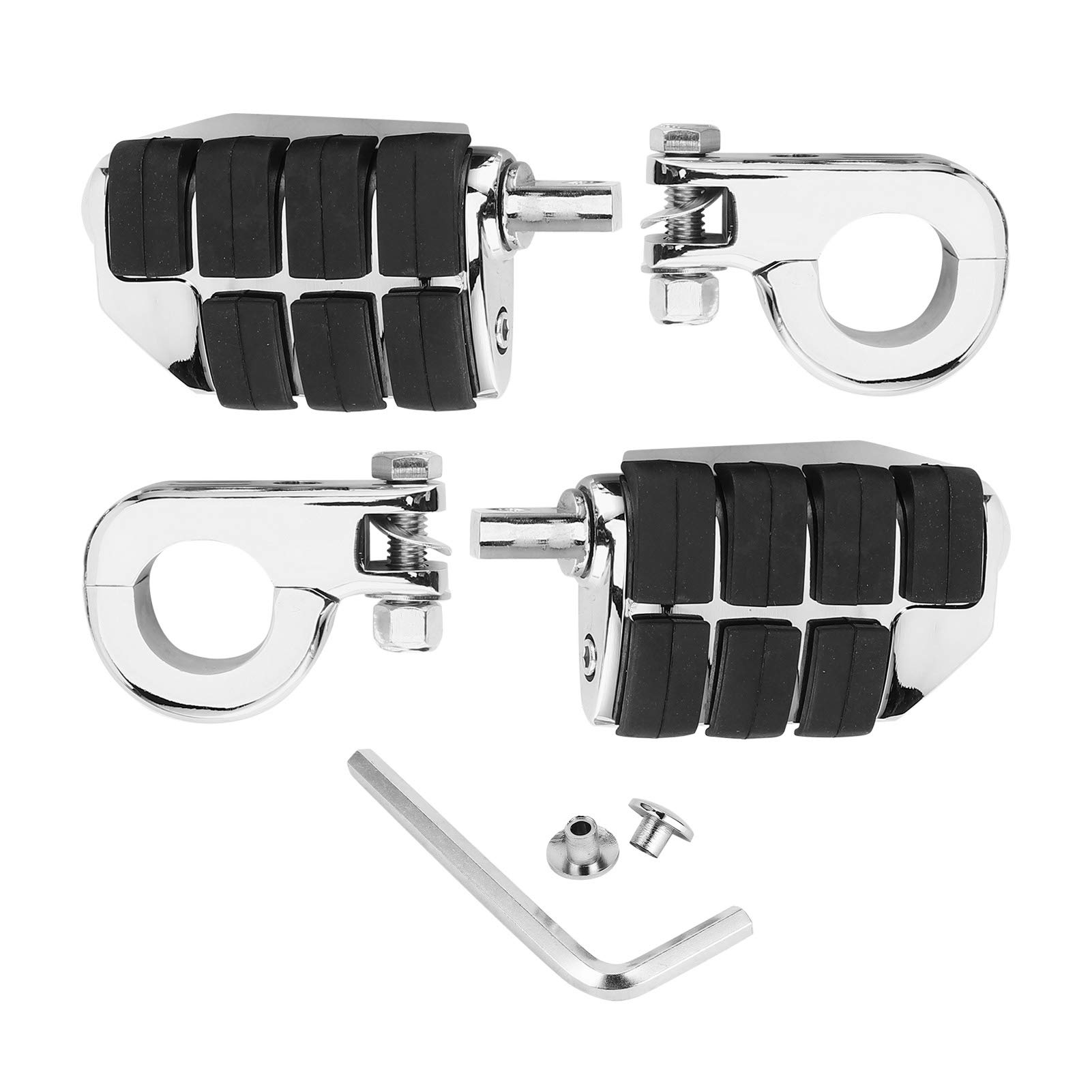 Brilluxa Footrest, 32 -mm -Motorradpegs -Paar mit Fixhalterung für Motorrad -ATV UTV -Roller, Fahrerfußstifte, Universal Mount Foot -Stütze Brilluxa Footrest, 32 -mm -Motorradpegs -Paar mit Fixhalterung für Motorrad -ATV UTV -Roller, Fahrerfußstifte, Universal Mount Foot -Stütze von Brilluxa