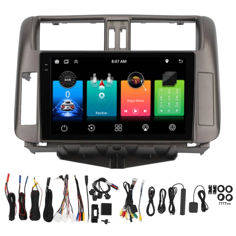 Brilluxa GPS -Navigation, Auto -Multimedia -System, kompatibel mit Land Cruiser Prado J150 2009 bis 2013, Android Car Navigation Unit von Brilluxa