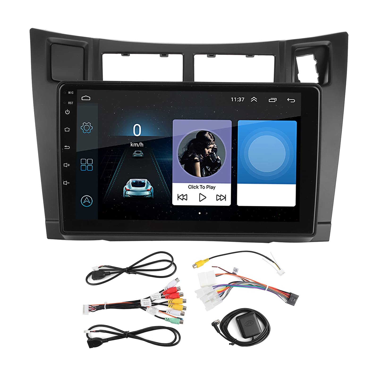 Brilluxa GPS-Navigator, Touchsbildschirm des Autonavigationssystems, kompatibel mit 2008-2011, Android 10.0 Bluetooth-Navigationseinheit, 9-Zoll-Fahrzeug-GPS-Display (1+16g) von Brilluxa