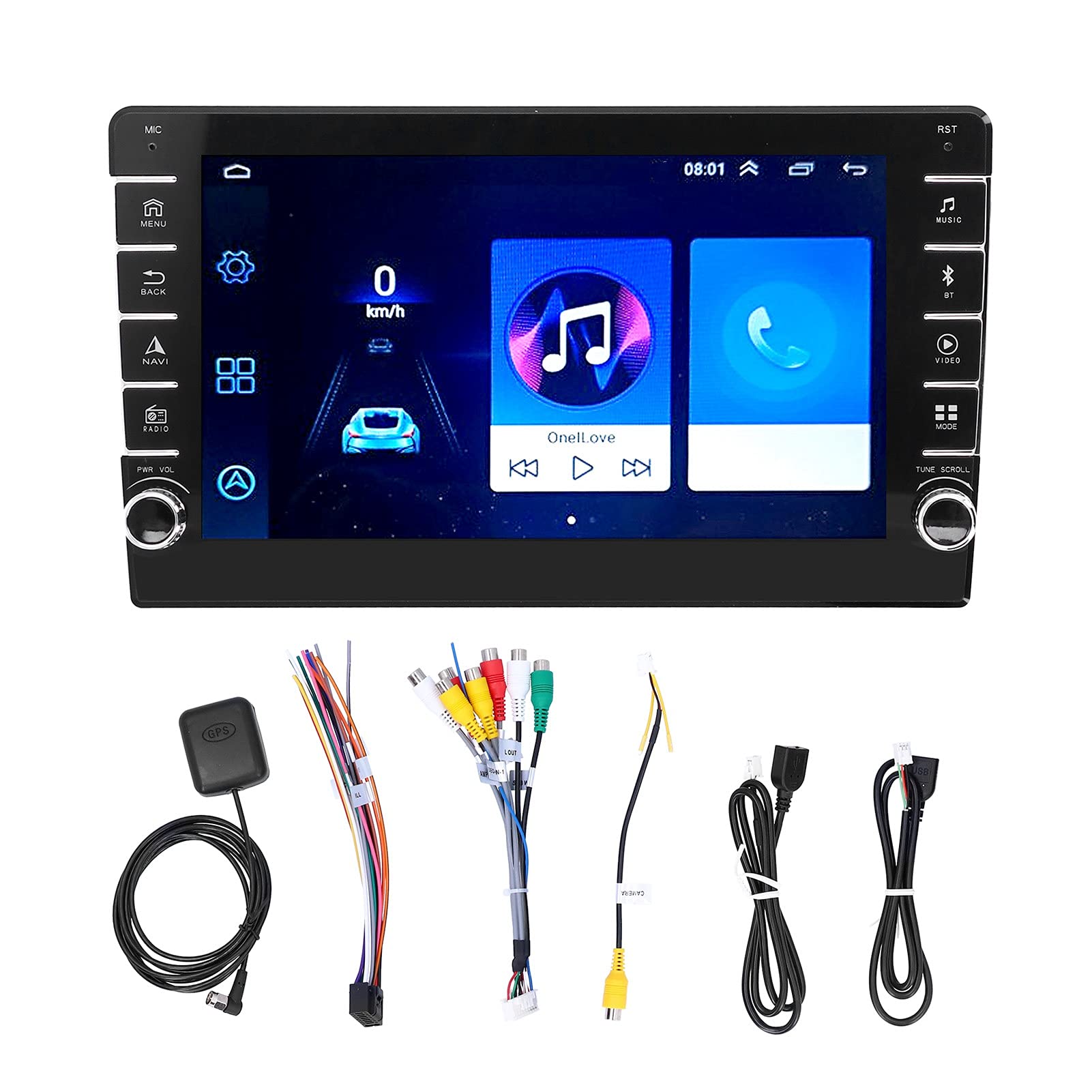 Brilluxa GPS -System, 9 -Zoll -Navigationseinheit, Android Car Stereo Receiver, Universal Touchscreen Multimedia Player, Auto Audio Navigation Panel (2+32g) von Brilluxa