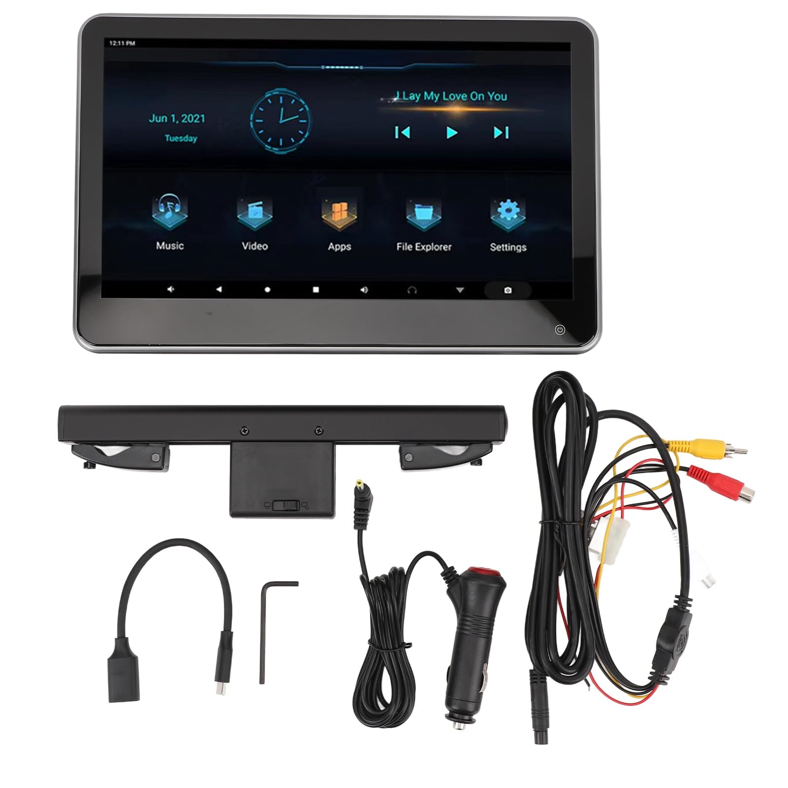 Brilluxa Headtrest Monitor, Android Car Screen Tablet 11.6in mit WLAN -Zugang, Touchscreen -Fahrzeugunterhaltungsanzeige Android 13 Brilluxa Headtrest Monitor, Android Car Screen Tablet 11.6in mit WLAN -Zugang, Touchscreen -Fahrzeugunterhaltungsanzeige Android 13 von Brilluxa