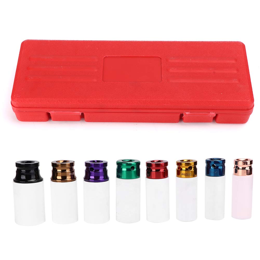 Brilluxa Impact Socket Set, Wheel Lug Nut Nut Tool und Deep Metric Socket Kit 1 2 Zoll Antrieb 15-27 mm, 8pcs Radmutter-Sockel-Set für die Reifenentfernung Brilluxa Impact Socket Set, Wheel Lug Nut Nut Tool und Deep Metric Socket Kit 1 2 Zoll Antrieb 15-27 mm, 8pcs Radmutter-Sockel-Set für die Reifenentfernung von Brilluxa