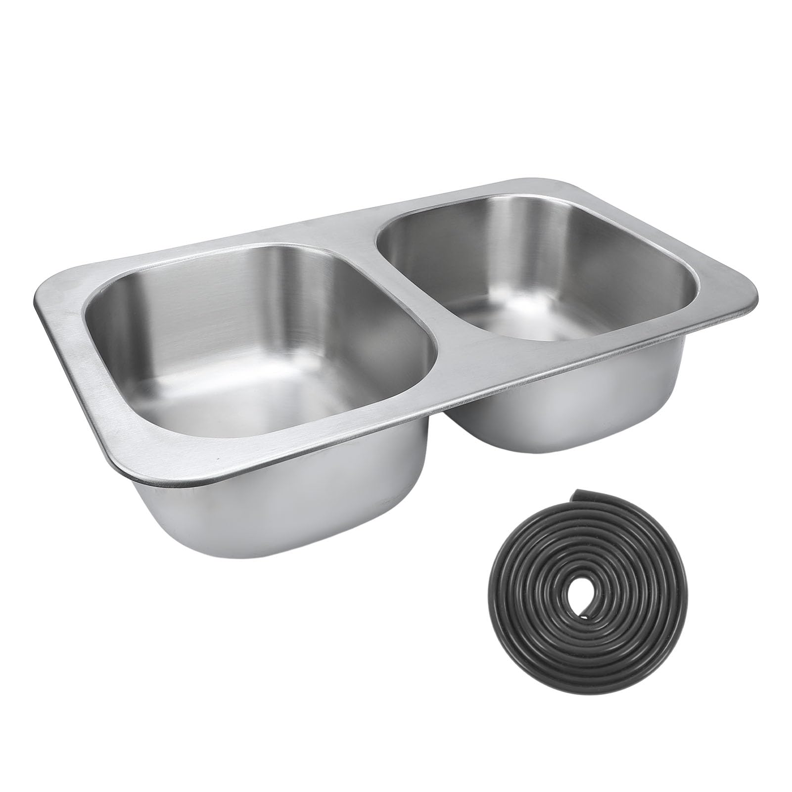Brilluxa Küchenspüle, Dual Bowl Bar Waschbecken für Wohnmobilbootyacht, 13 l x 2 Edelstahlbecken, 40 -mm -Abflussloch -Waschbecken Einheit Brilluxa Küchenspüle, Dual Bowl Bar Waschbecken für Wohnmobilbootyacht, 13 l x 2 Edelstahlbecken, 40 -mm -Abflussloch -Waschbecken Einheit von Brilluxa