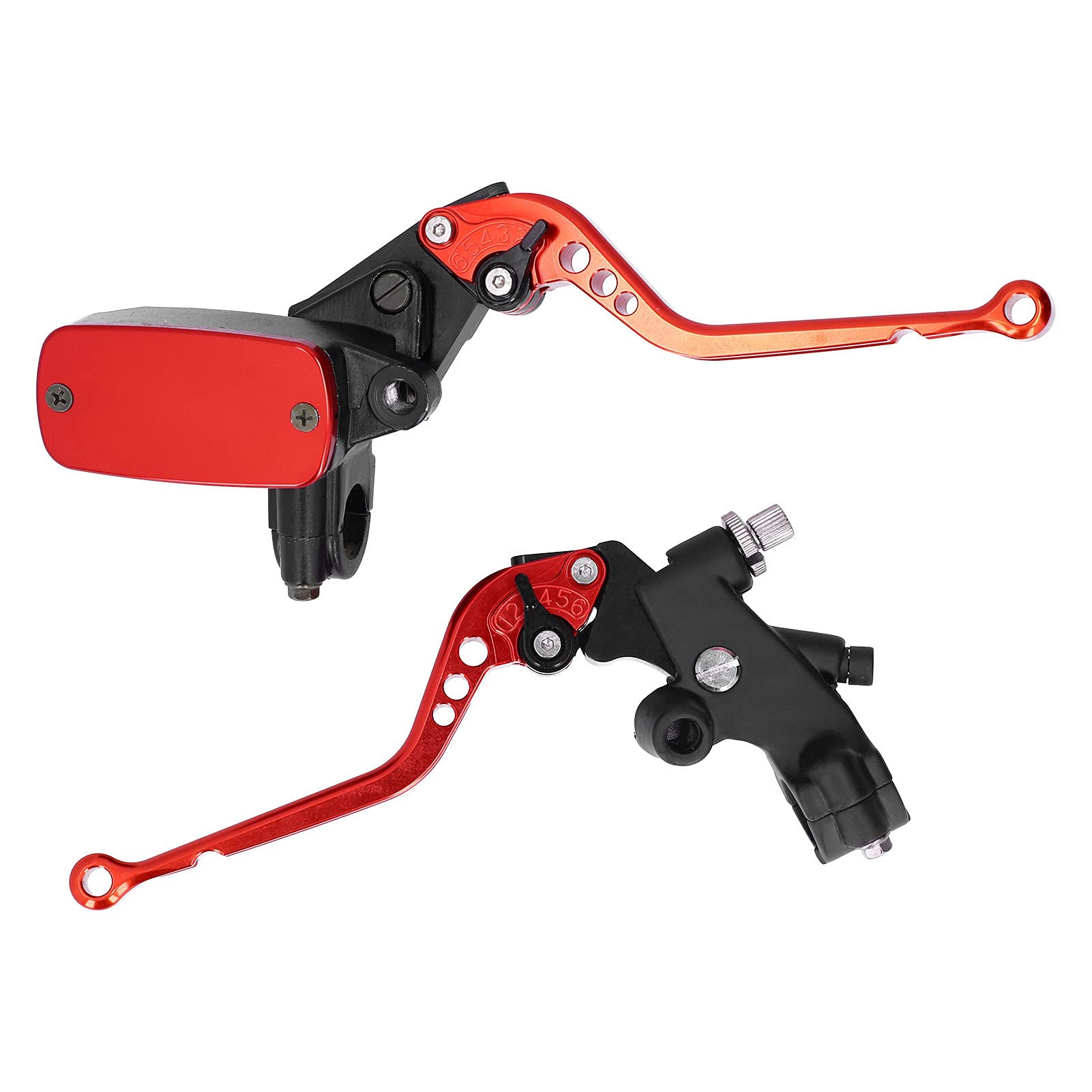 Brilluxa Kupplungshebel, 1 Zoll Bremsbehälter Aluminium kompatibel mit VTX1300C Schatten, Motorradhandsteuerung, Universalhebelbaugruppe Brilluxa Kupplungshebel, 1 Zoll Bremsbehälter Aluminium kompatibel mit VTX1300C Schatten, Motorradhandsteuerung, Universalhebelbaugruppe von Brilluxa