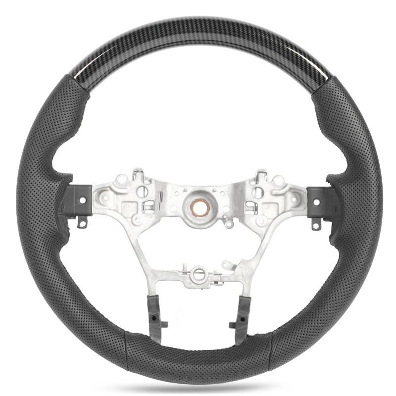 Brilluxa Lenkrad, Rennrad, kompatibel mit Hilux Fortuner 2015 bis 2023, Hydro -Dip -Leder -Lenkrad -Ersatzbaugruppe (Kohlefaserstil) von Brilluxa
