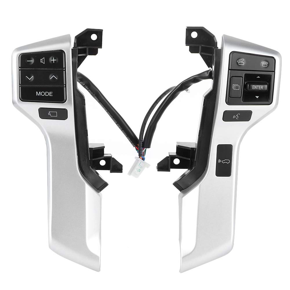 Brilluxa Lenkrad-Steuersc halter, Bluetooth-Audio-Taste, kompatibel mit Land Cruiser Prado Multifunktions-Lenkrad-Schalter 84250-60180-B0 Brilluxa Lenkrad-Steuersc halter, Bluetooth-Audio-Taste, kompatibel mit Land Cruiser Prado Multifunktions-Lenkrad-Schalter 84250-60180-B0 von Brilluxa