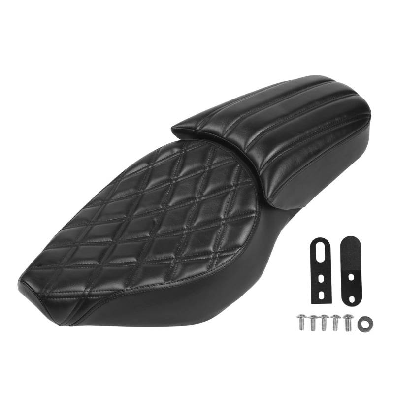 Brilluxa Motorcycle Sitz -Set, Vordererfahrer -Beifahrersitz, kompatibel mit Rebel CMX 300 2017-2022, sitzersatz Ersatz (Rhomboid -Getreide und Kreuzkorn) von Brilluxa