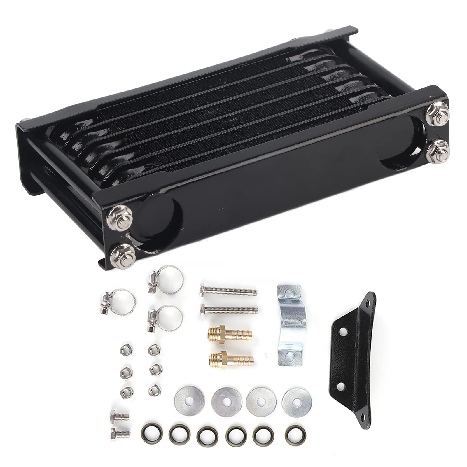 Brilluxa Motorölkühler, universeller Kühlkühlerkreiskörper kompatibel mit 100‑250ccm Dirt Bike ATV 4 -Rad -, Affenwagenölkühlsystem Brilluxa Motorölkühler, universeller Kühlkühlerkreiskörper kompatibel mit 100‑250ccm Dirt Bike ATV 4 -Rad -, Affenwagenölkühlsystem von Brilluxa