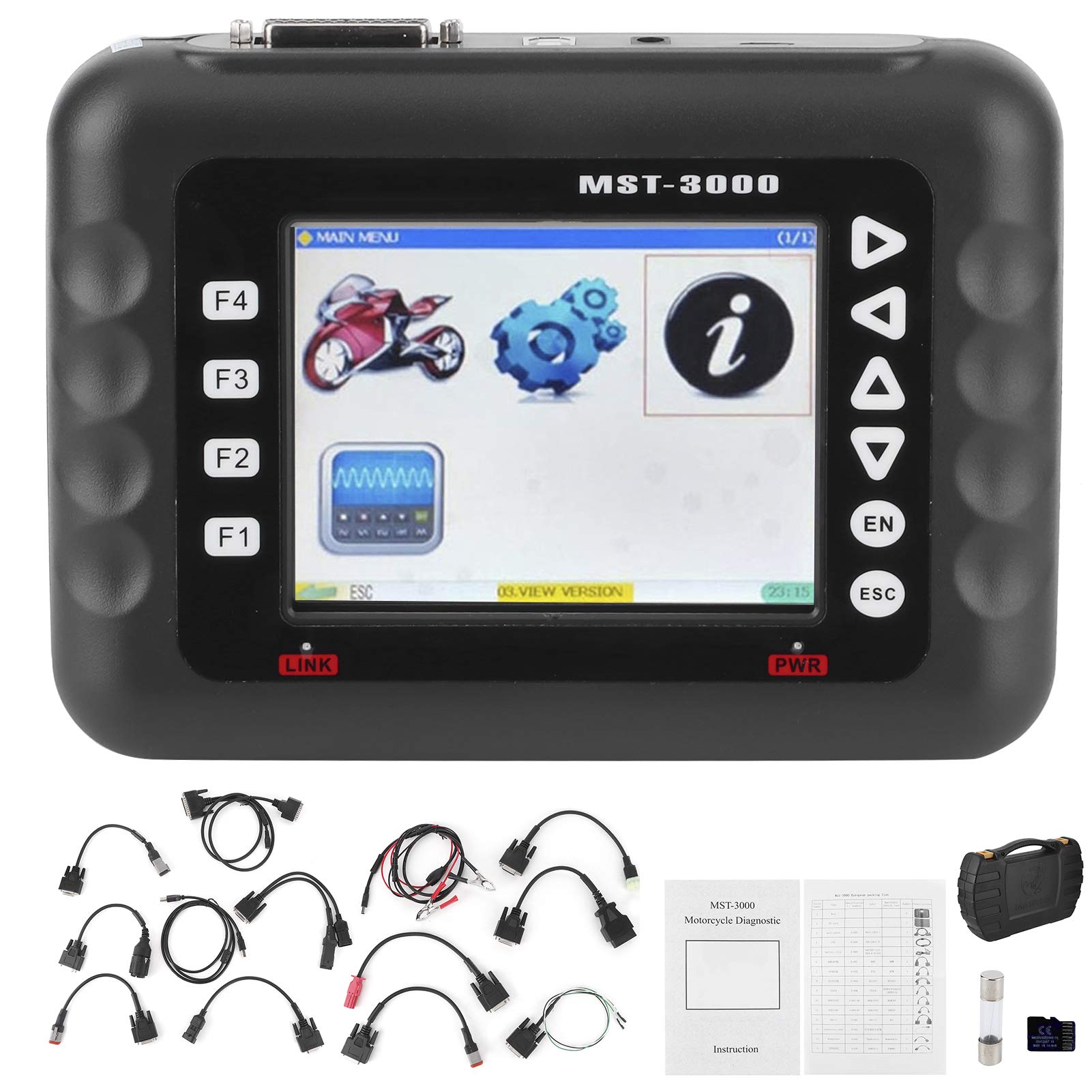 Brilluxa Motorrad-Scanner, OBD-Diagnosetool-Lesegerät, ECU-Code-Fehlerscanner, Motorrad-Motor-Fehlerdetektor, kompatibel mit europäischen -Modellen Brilluxa Motorrad-Scanner, OBD-Diagnosetool-Lesegerät, ECU-Code-Fehlerscanner, Motorrad-Motor-Fehlerdetektor, kompatibel mit europäischen -Modellen von Brilluxa