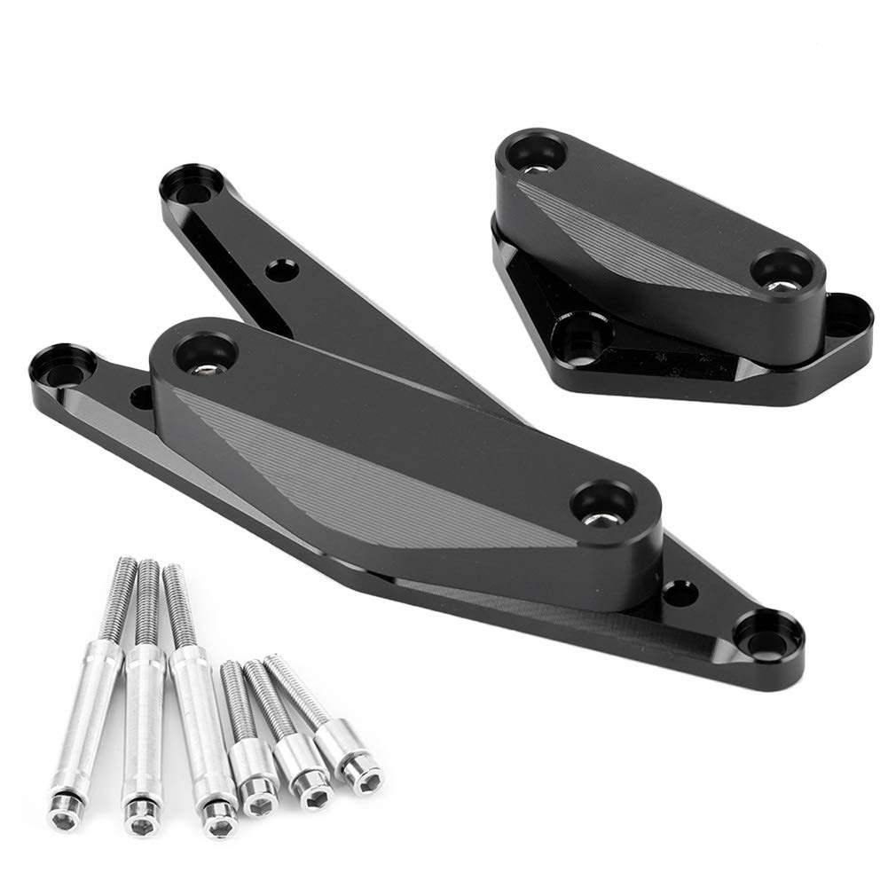 Brilluxa Motorschutz-Schieber, Rahmen-Crash-Protektor, kompatibel mit Bandit GSF1250 GSX1250FA Antikollisions-Schutzgehäuse-Schieber (Black) von Brilluxa