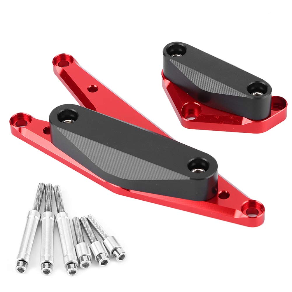 Brilluxa Motorschutz-Schieber, Rahmen-Crash-Protektor, kompatibel mit Bandit GSF1250 GSX1250FA Antikollisions-Schutzgehäuse-Schieber (Red) von Brilluxa