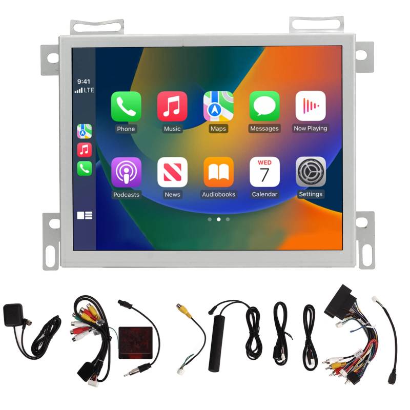 Brilluxa Multimedia Player, Touchscreen -Radioeinheit kompatibel mit Challenger, 8.8in GPS -Navigation Carplay -System Austausch (4+64G) von Brilluxa