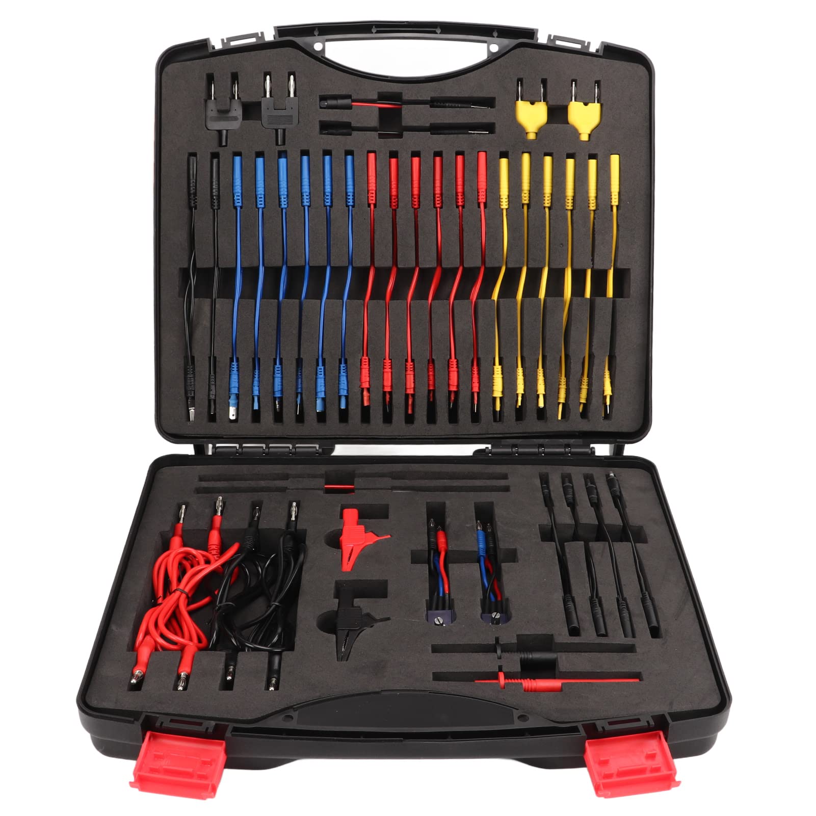 Brilluxa Multimeter Test Leads Kit, 92pcs Elektro-Relais-Testersonden-Set für 12 V 24 V Fahrzeuge, Multifunktionstestleitungen, Elektro-Testsondensatz Brilluxa Multimeter Test Leads Kit, 92pcs Elektro-Relais-Testersonden-Set für 12 V 24 V Fahrzeuge, Multifunktionstestleitungen, Elektro-Testsondensatz von Brilluxa