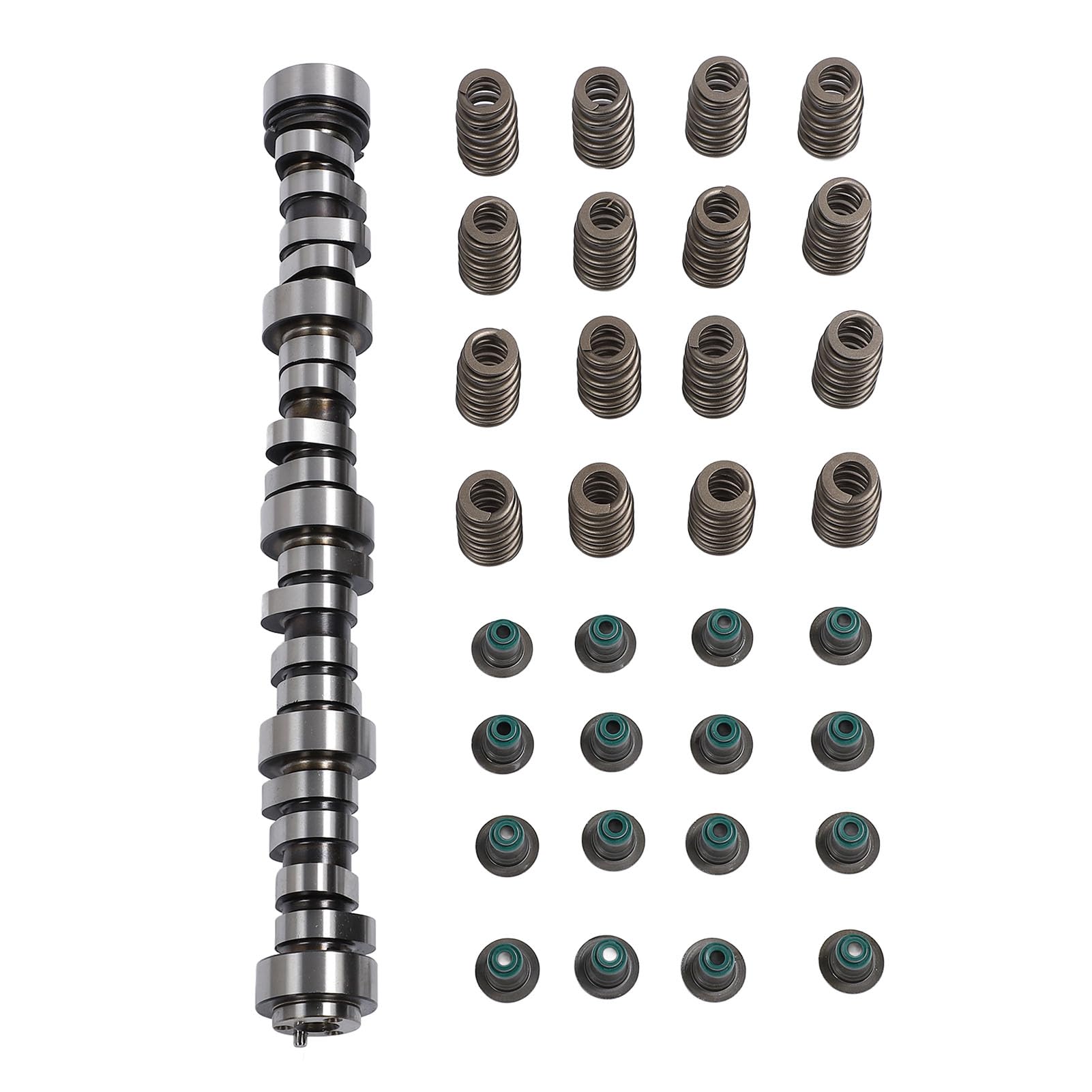 Brilluxa -Nockenwellen -Kit, Turbo -Nockenwellen -Ventilfeder Montage kompatibel mit 4,8 l 5.3L 6.0L 6.2L -Motoren, LKW -Nockenwellen -Upgrade -Kit mit Dichtungen und Halterungen von Brilluxa