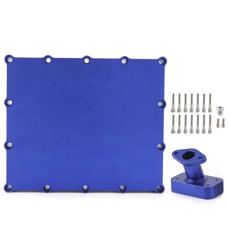 Brilluxa Oil Pan Kit, Motor -Sumpf -Baugruppe, kompatibel mit GSXR750 GSXR600 GSXR1000, Motorradaluminiumöl -Pfanne, Low -Profil -Ölwanne Austausch (Blue) von Brilluxa