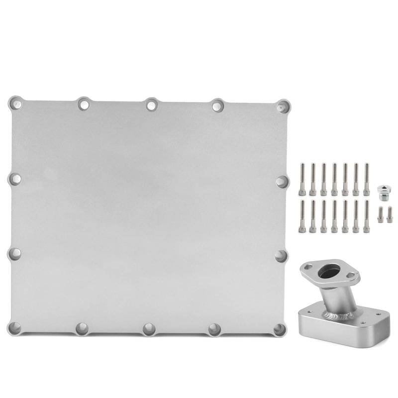 Brilluxa Oil Pan Kit, Motor -Sumpf -Baugruppe, kompatibel mit GSXR750 GSXR600 GSXR1000, Motorradaluminiumöl -Pfanne, Low -Profil -Ölwanne Austausch (Silver) von Brilluxa