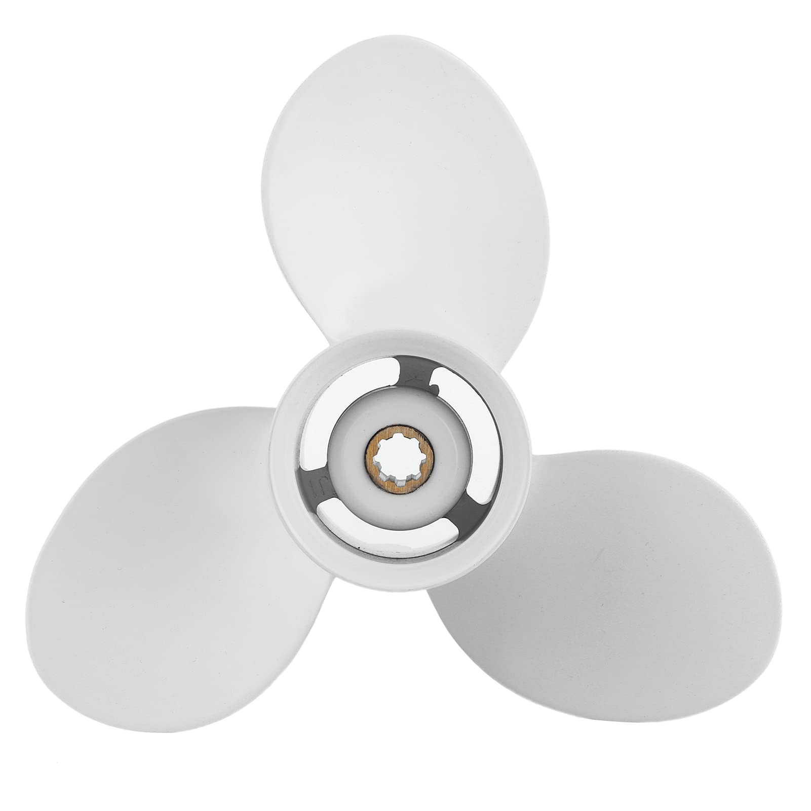 Brilluxa Propeller, Außenborder-Schubblatt Kompatibel mit 9,9-15 PS 63V-45947-00-EL, Bootsmotorpropeller 3-Blatt, Schiffsmotorpropeller 8 Zähne Brilluxa Propeller, Außenborder-Schubblatt Kompatibel mit 9,9-15 PS 63V-45947-00-EL, Bootsmotorpropeller 3-Blatt, Schiffsmotorpropeller 8 Zähne von Brilluxa