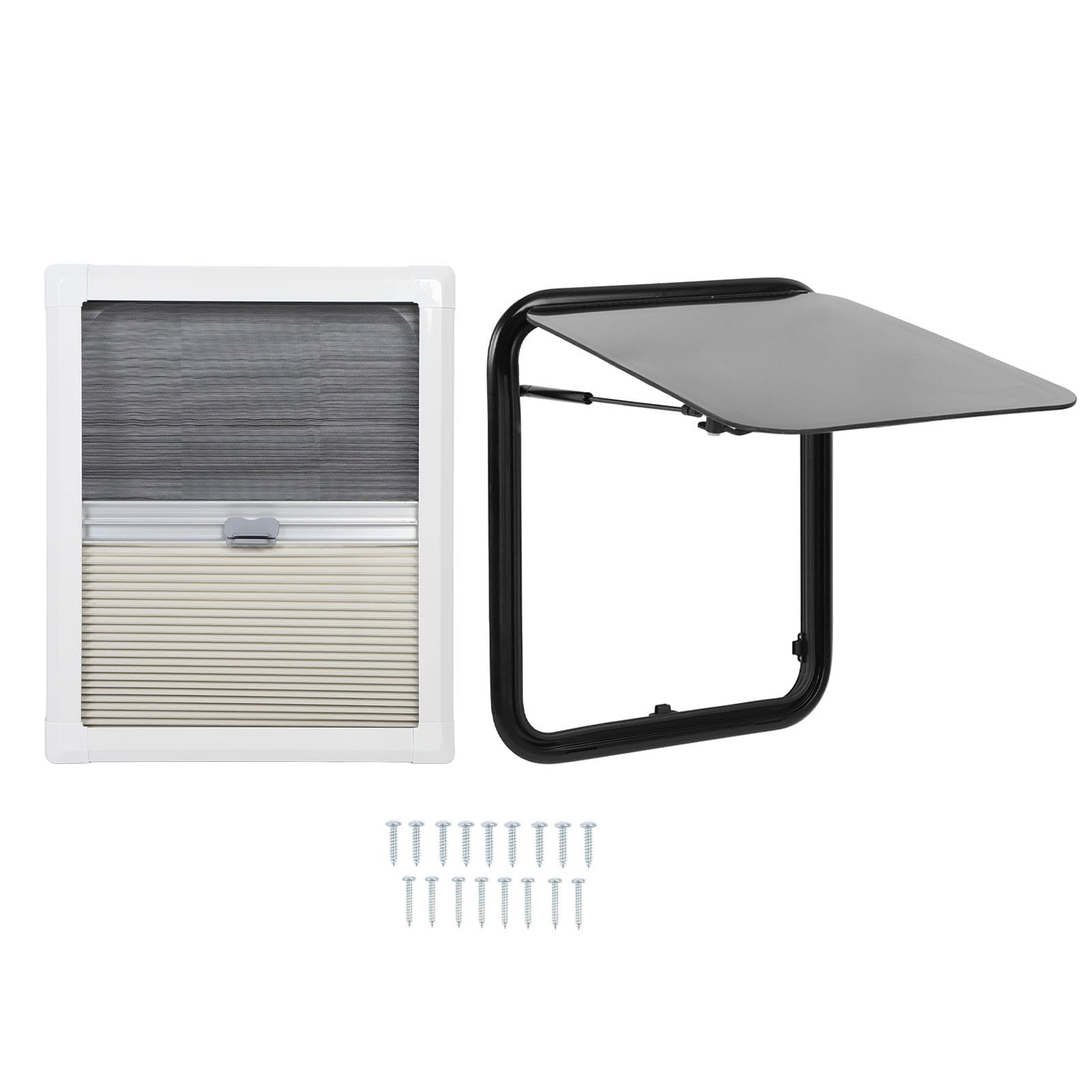 Brilluxa RV -Fenster, Anhängerfensterplatte, 16 x 20 Zoll Acrylfenster mit hydraulischer Stützstange, Doppelschicht Privatsphäre für den Wohnwagenanhänger Brilluxa RV -Fenster, Anhängerfensterplatte, 16 x 20 Zoll Acrylfenster mit hydraulischer Stützstange, Doppelschicht Privatsphäre für den Wohnwagenanhänger von Brilluxa